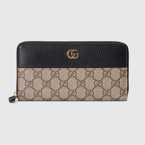 gucci micro zipped wallet|Gucci marmont zip around wallet.